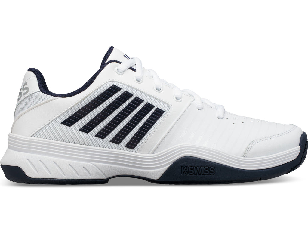 K-Swiss Men m court express hb Tennis Shoes in White/Navy