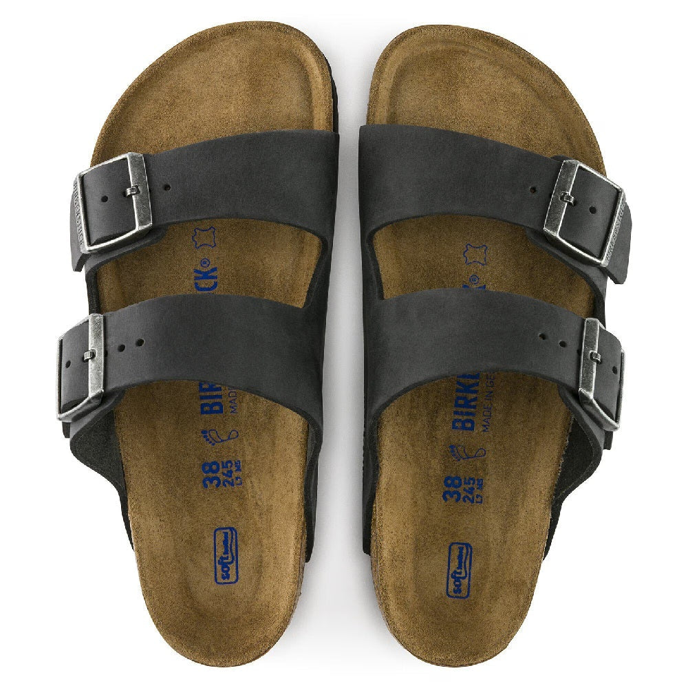 Unisex Birkenstock Arizona Soft Footbed Narrow Fit Black (0752483)