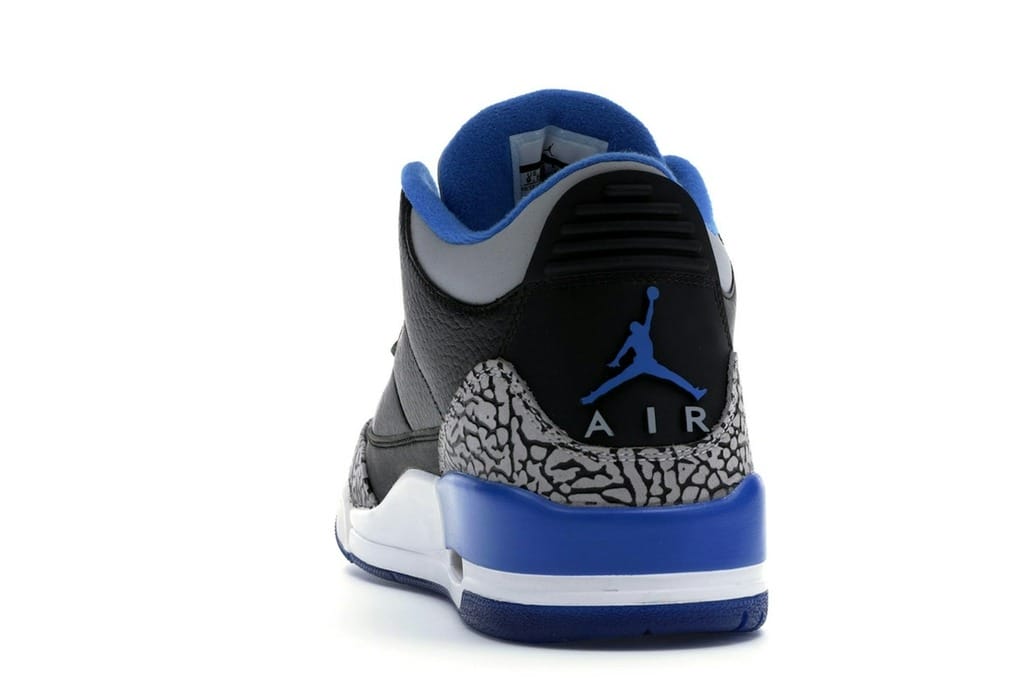 Air Jordan 3 Retro Sport Blue Black Cement 136064-007 Sneakers