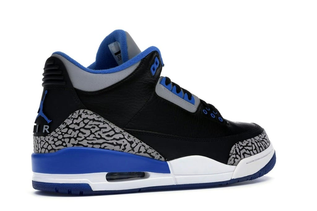 Air Jordan 3 Retro Sport Blue Black Cement 136064-007 Sneakers