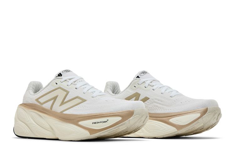 New Balance Fresh Foam X More v5 White Sea Salt Light Gold Metallic (Women's)