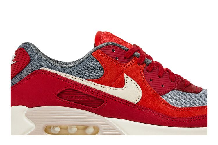 Nike Air Max 90 Premium Gym Red Smoke Grey Gum