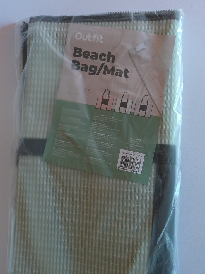 2-in-1 Strandtasche & Strandmatte – 180 x 60 cm, in 3 Farben