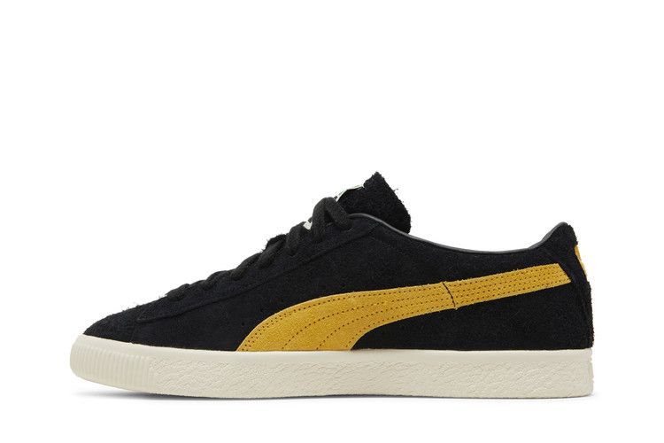 Puma Suede Vintage Black Mustard Seed Hairy Suede