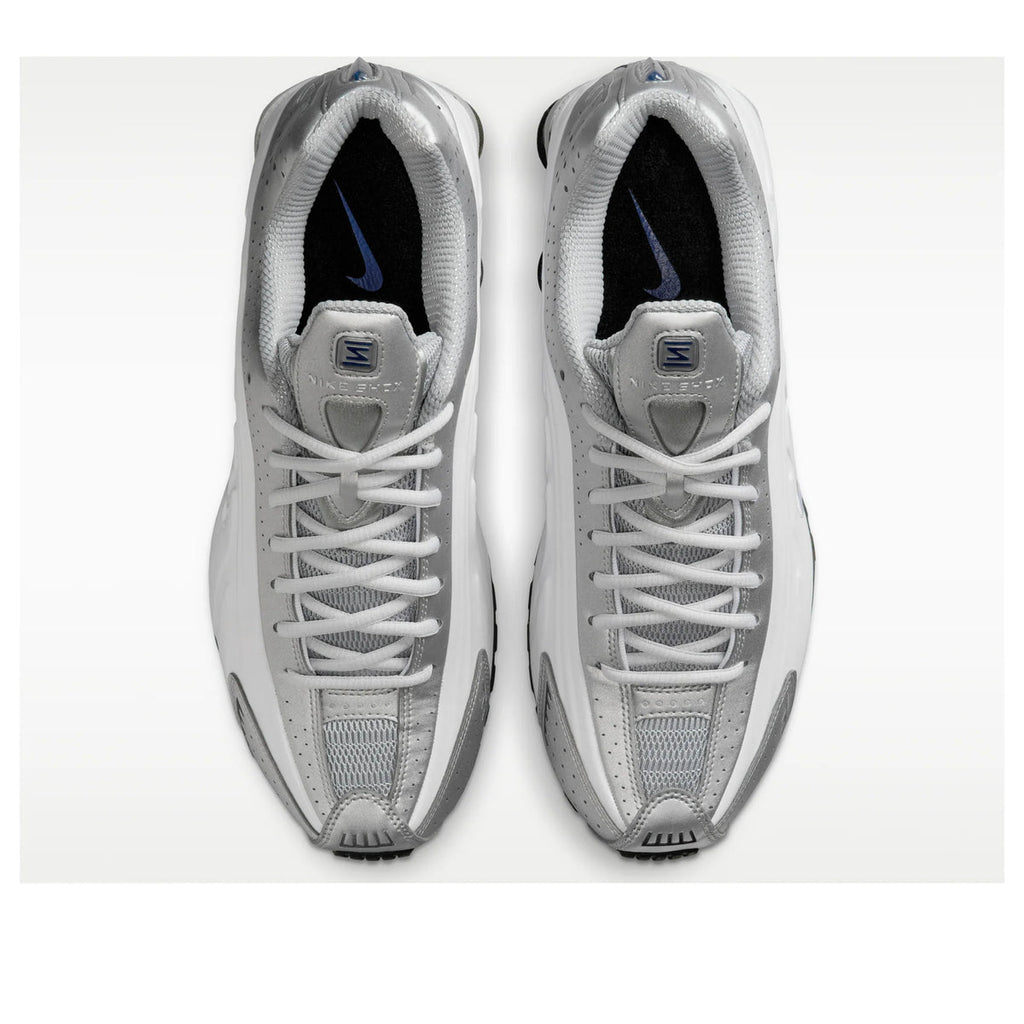 Nike Shox R4 Metallic Silver Deep Royal Blue