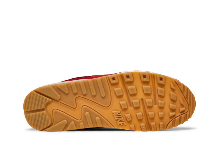 Nike Air Max 90 Premium Gym Red Smoke Grey Gum