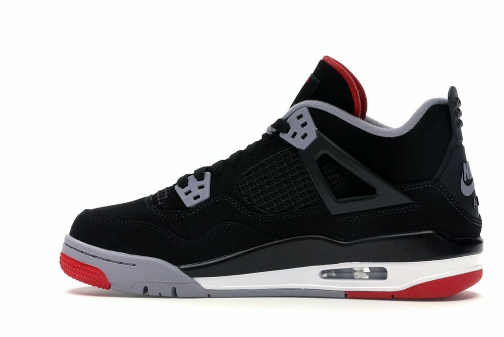 Jordan 4 Retro Bred (2019) GS – Black/Fire Red-Cement Grey-Summit White