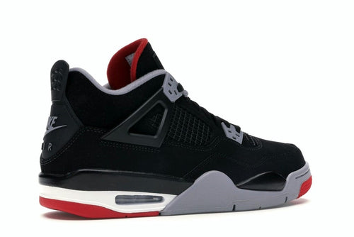 Jordan 4 Retro Bred (2019) GS – Black/Fire Red-Cement Grey-Summit White