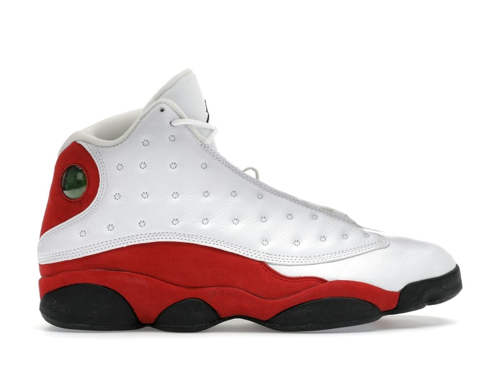 Air Jordan 13 Retro Cherry 2010 White Varsity Red Mens Sneakers