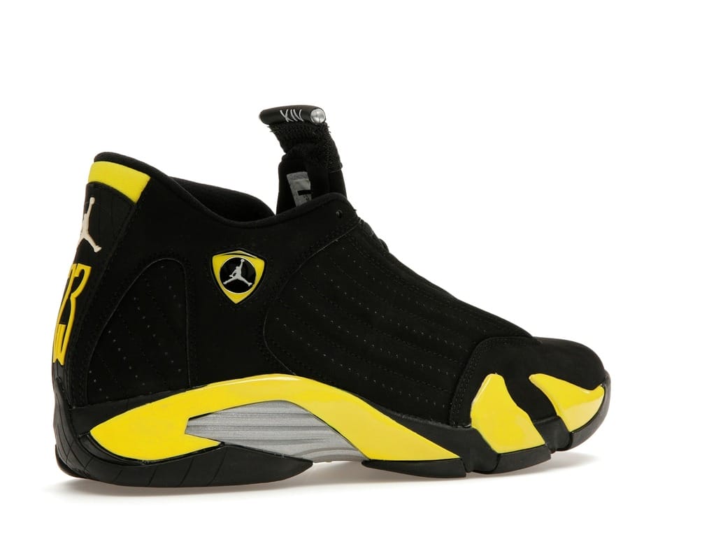 Air Jordan 14 Retro Thunder Black Yellow Sneakers 487471-070