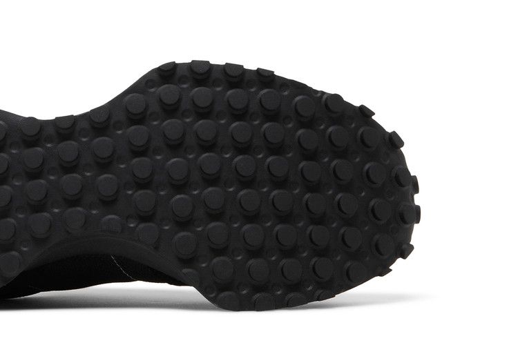 New Balance 327 Black White Tongue Logo