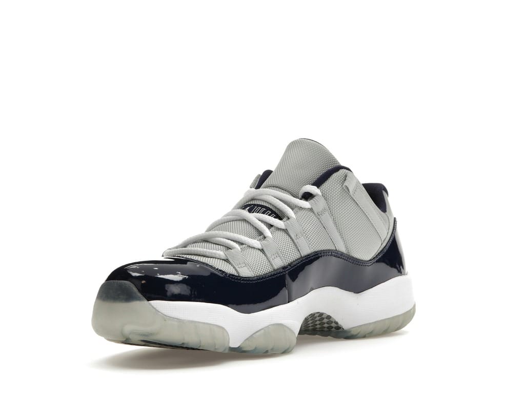Air Jordan 11 Retro Low Georgetown Grey Mist/White-Midnight Navy 528895-007