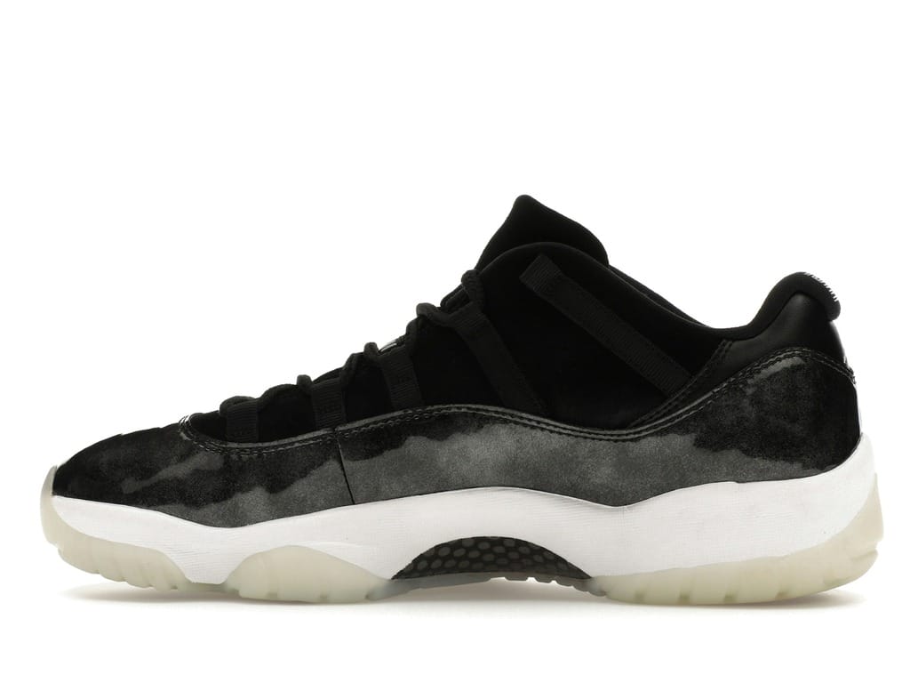 Air Jordan 11 Retro Low Barons (528895-010) Black/Metallic Silver-White