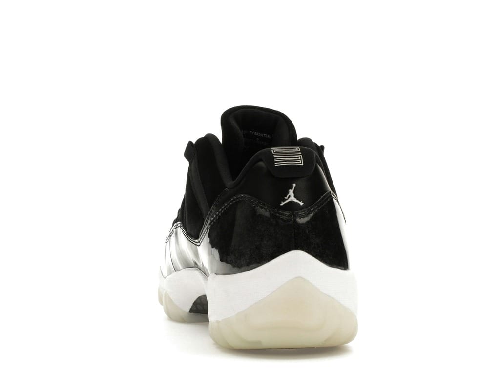 Air Jordan 11 Retro Low Barons (528895-010) Black/Metallic Silver-White