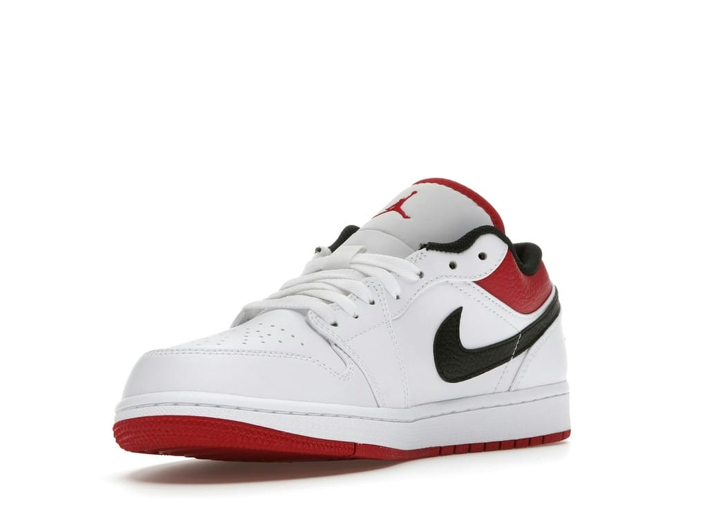 Air Jordan 1 Low White University Red Black (553558-118)