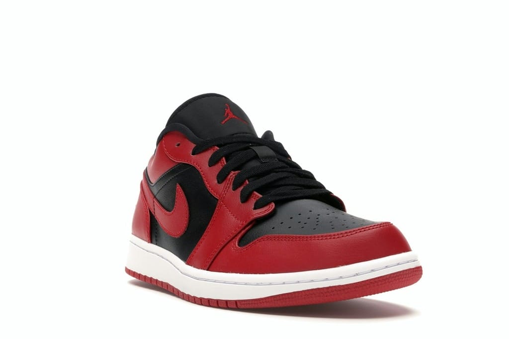 Jordan 1 Low Reverse Bred Sneakers – 553558-606 – Gym Red/Black/White