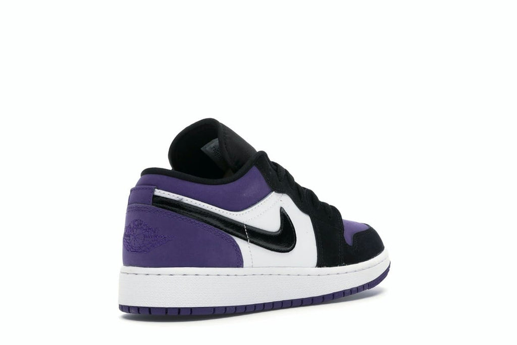 Jordan 1 Low Court Purple (GS) White Black 553560-125