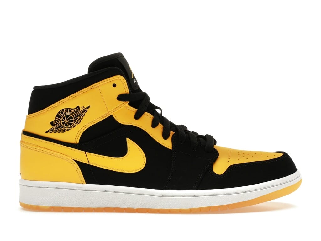 Air Jordan 1 Retro Mid New Love (2017) Black Varsity Maize White 554724-035