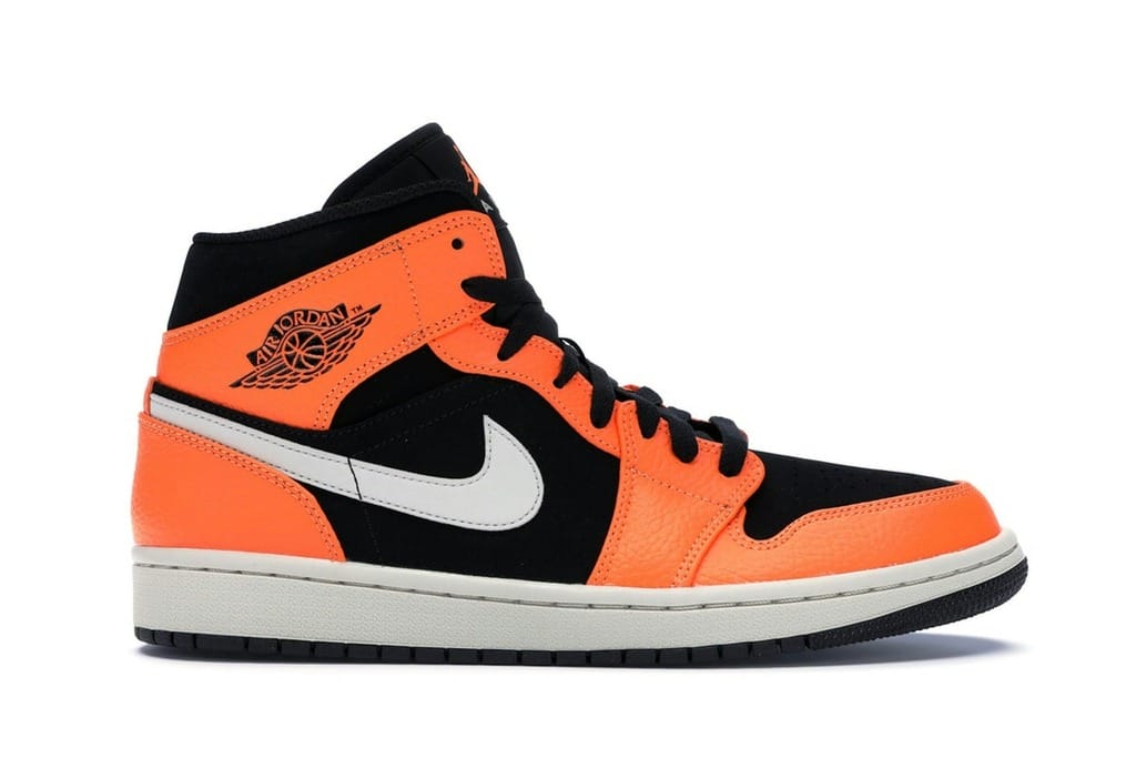 Air Jordan 1 Mid Black Cone Sneakers 554724-062