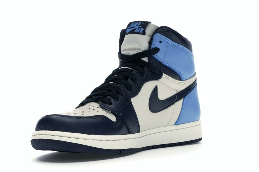 Air Jordan 1 Retro High Obsidian 555088-140 Sail/Obsidian/University Blue