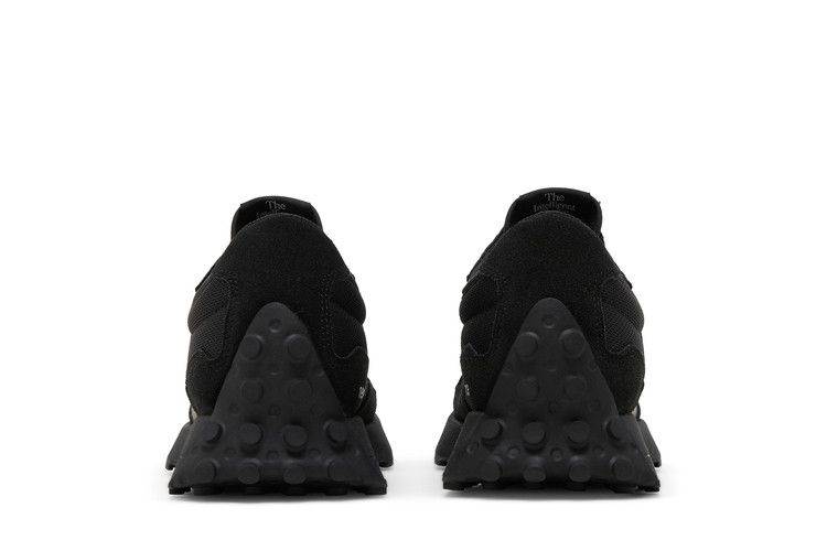 New Balance 327 Black White Tongue Logo