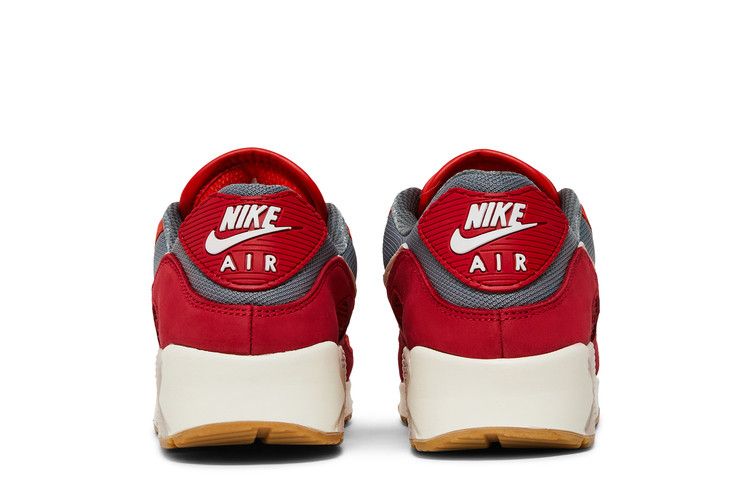 Nike Air Max 90 Premium Gym Red Smoke Grey Gum