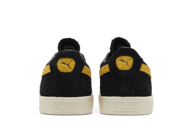Puma Suede Vintage Black Mustard Seed Hairy Suede