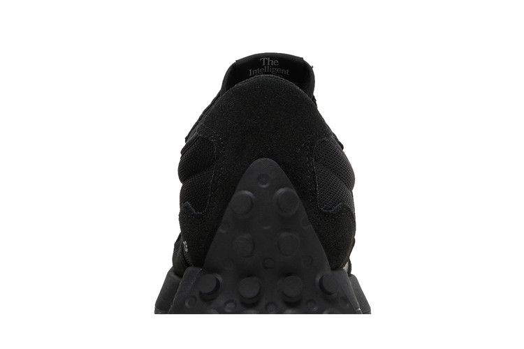 New Balance 327 Black White Tongue Logo