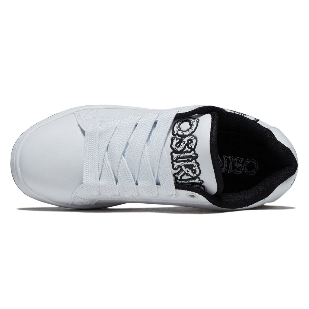 Osiris Troma Alt Shoes - White/Black/Skull