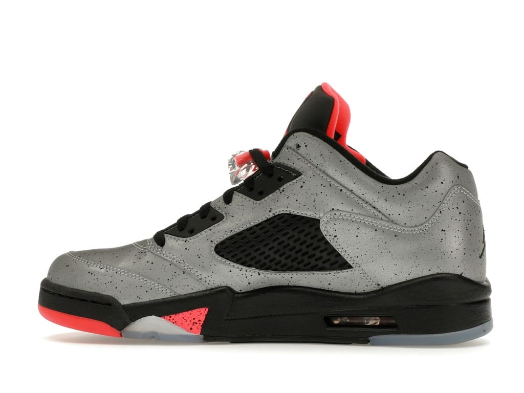 Air Jordan 5 Retro Low Neymar Reflective Silver Sneakers 846315-025