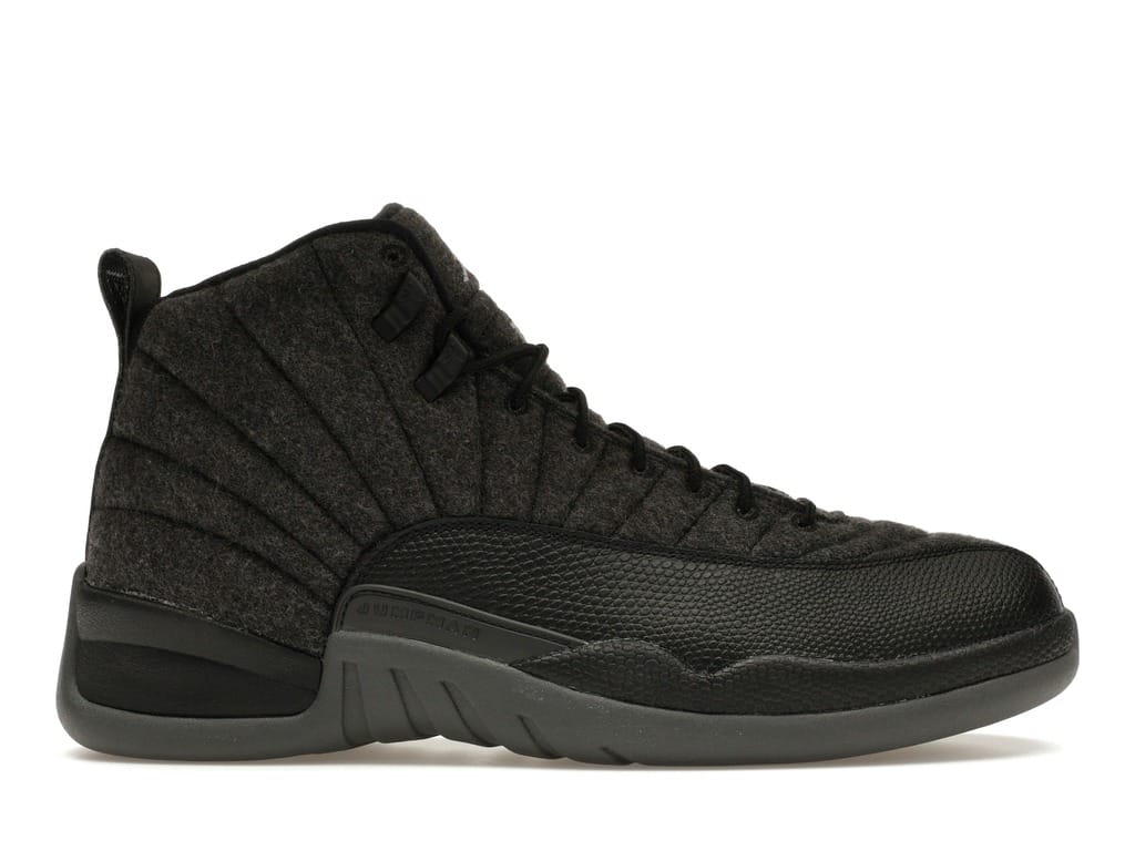Air Jordan 12 Retro Wool Dark Grey Metallic Silver Black 852627-003