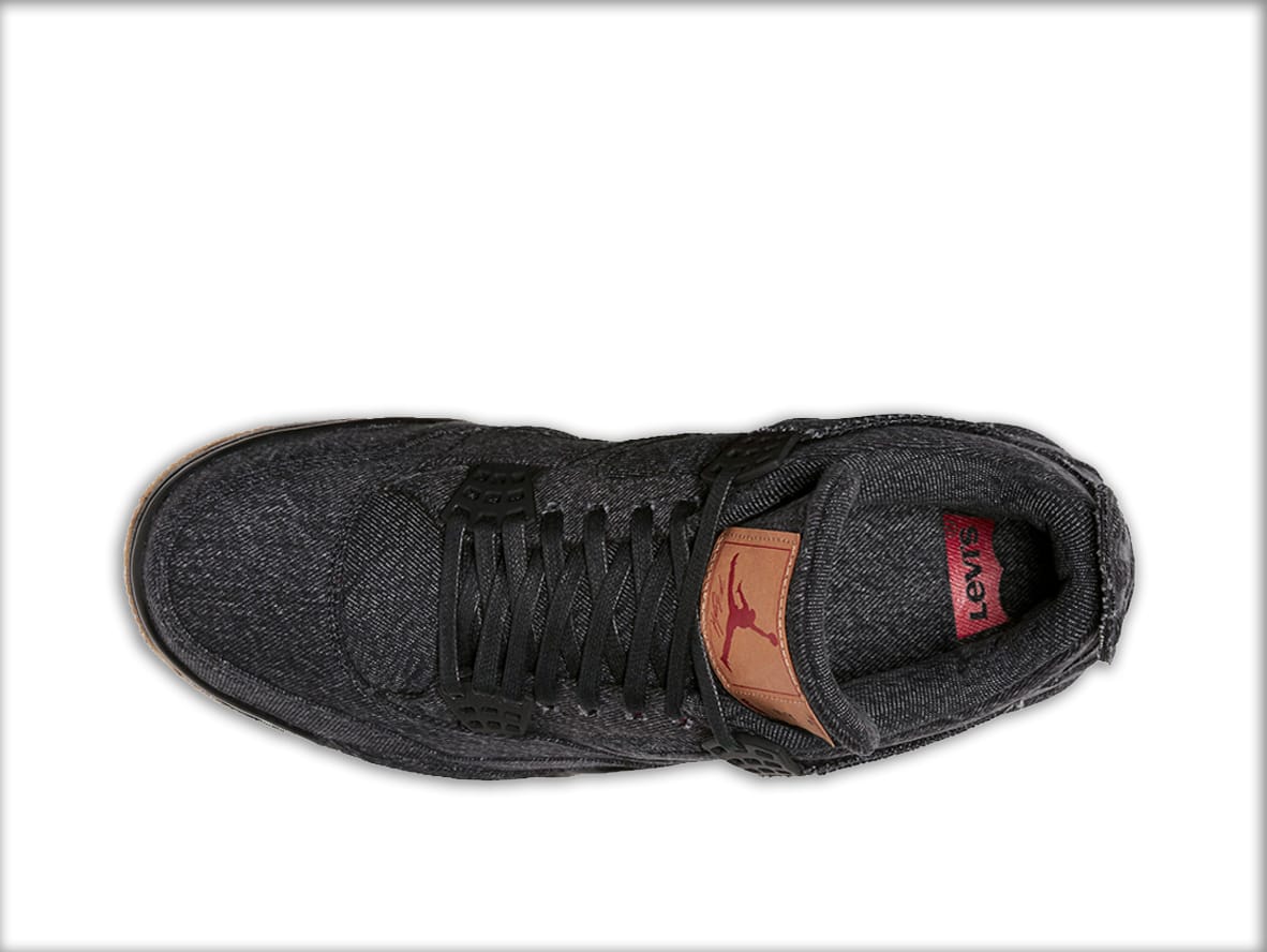 Jordan 4 Retro Levi’s Black (Blank Tag) Sneakers