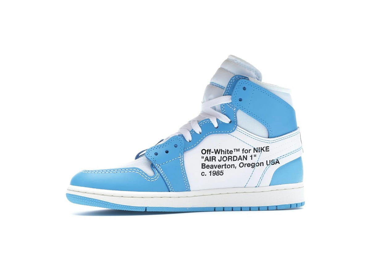 Jordan 1 Retro High Off-White University Blue Sneakers