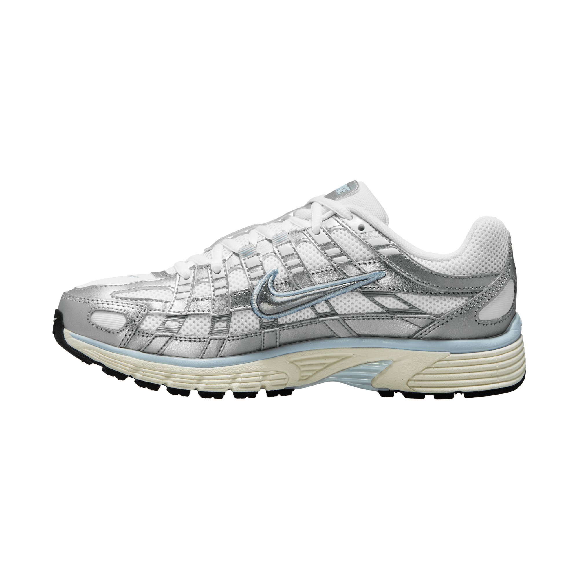 Women's Nike P-6000 "White Metallic Silver"