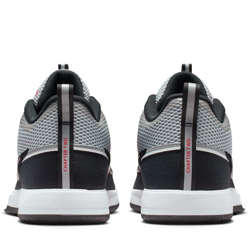 Nike Book 2 'Spiridon' - Metallic Silver/Sport Red