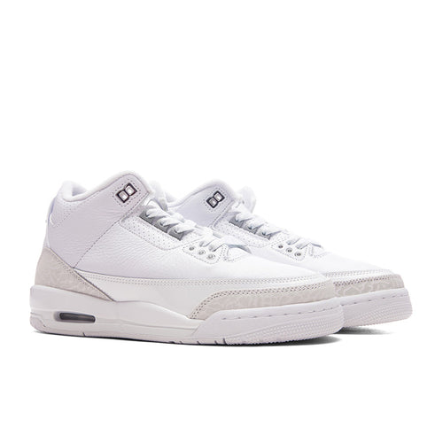Air Jordan 3 Retro 'Pure Money' (GS) - White/Metalic Silver