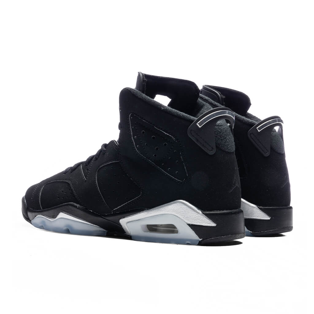 Air Jordan 6 Retro (GS) - Black/Metallic Silver/Black
