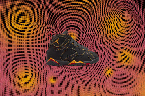 Air Jordan 7 Retro (TD) 'Citrus' - Black/Citrus/Varsity Red