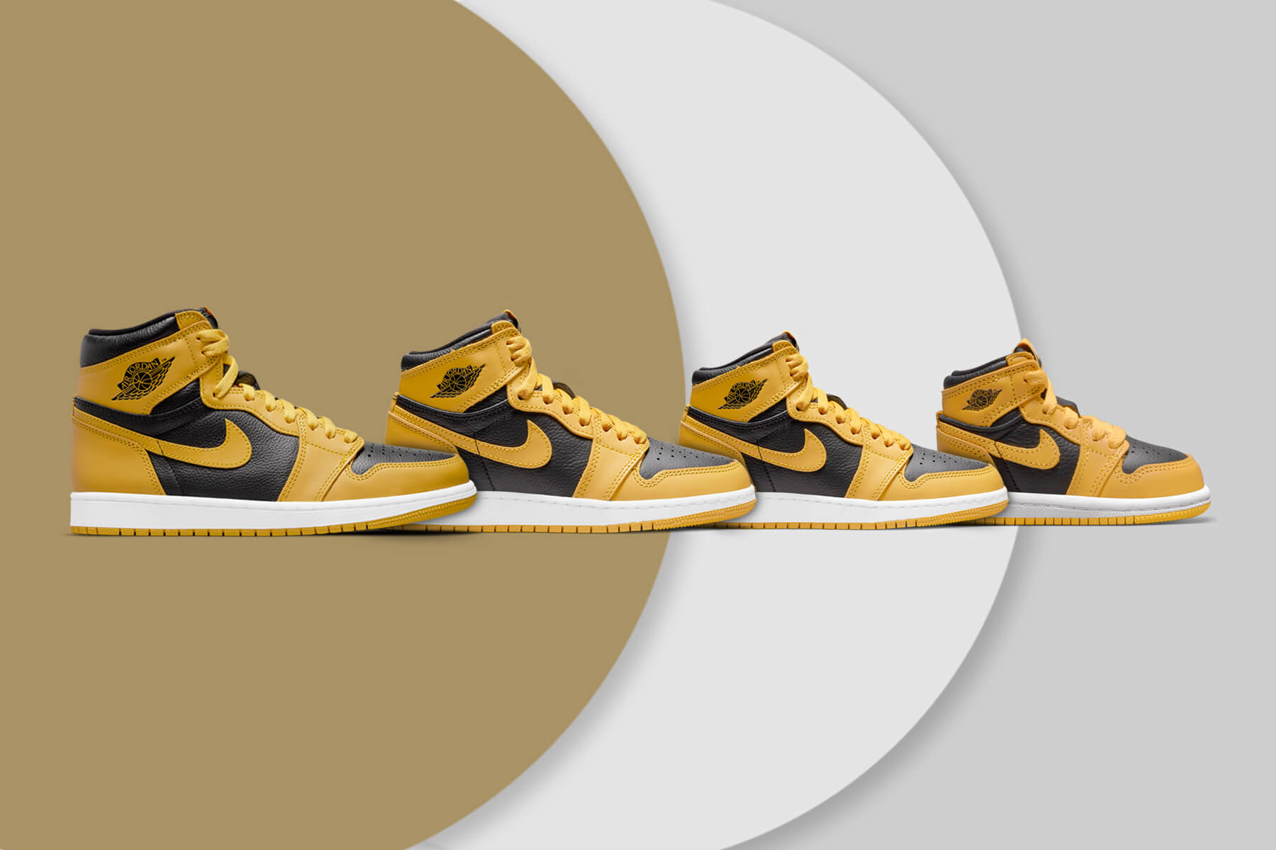 Air Jordan 1 Retro High OG 'Pollen' (GS) - Yellow/Black