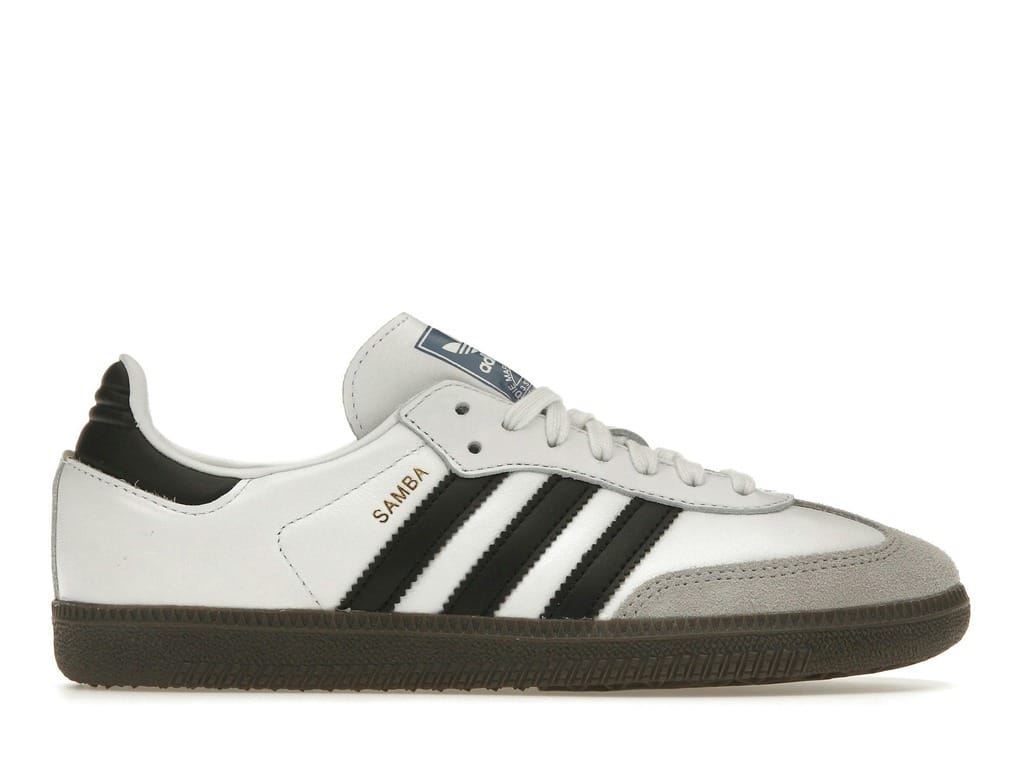 Adidas Samba OG Women’s Cloud White Core Black Leather Sneakers B75806