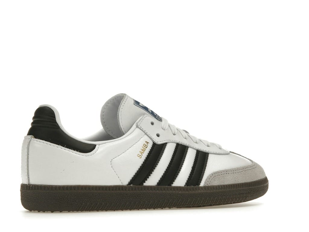 Adidas Samba OG Women’s Cloud White Core Black Leather Sneakers B75806