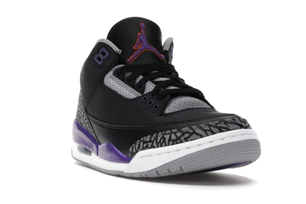 Air Jordan 3 Retro Black Court Purple CT8532-050 Sneakers