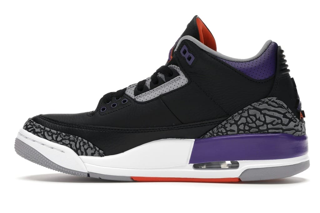 Air Jordan 3 Retro Black Court Purple CT8532-050 Sneakers