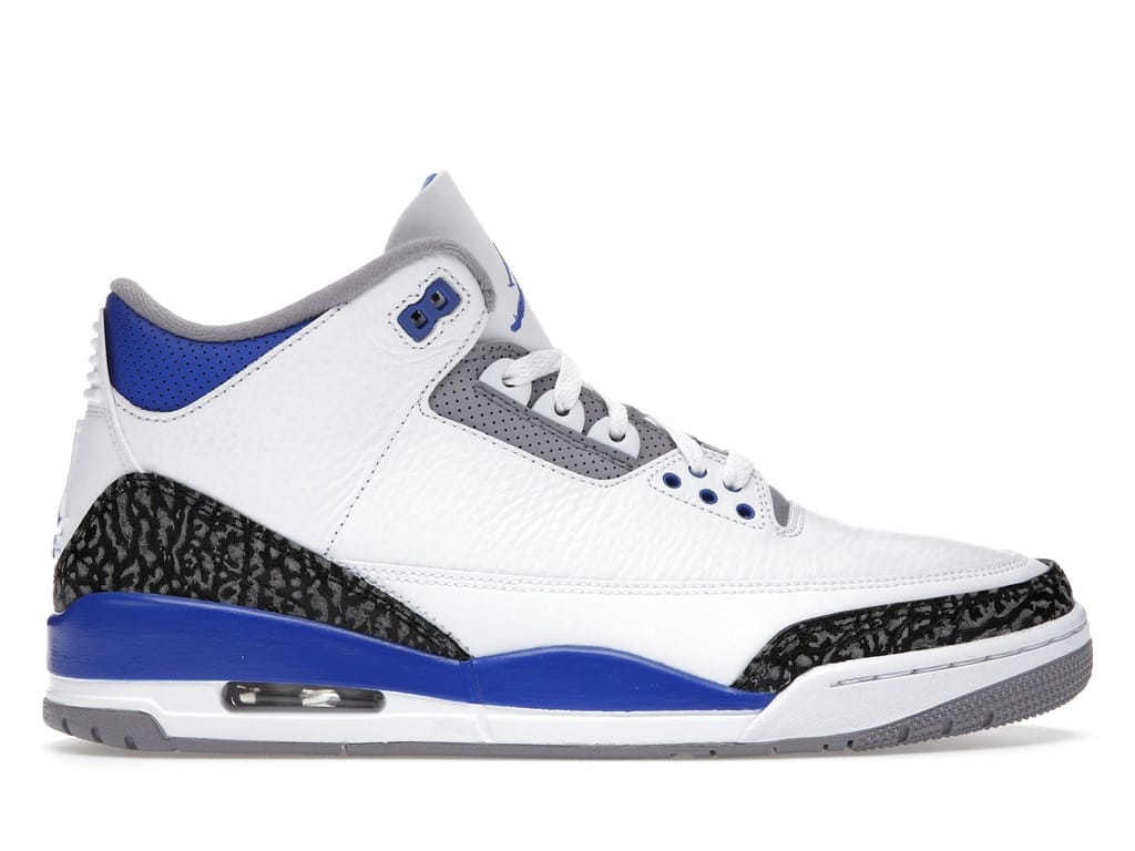 Air Jordan 3 Retro Racer Blue White Cement Grey CT8532-145 Sneakers