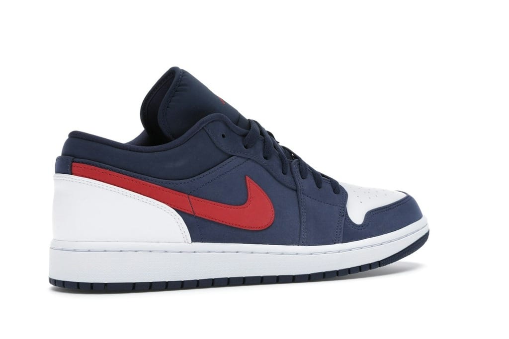 Air Jordan 1 Low USA Midnight Navy Gym Red White CZ8454-400 Sneakers