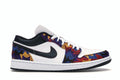 Jordan 1 Low Nothing But Net White/Dark Obsidian-Team Red CZ8659-100