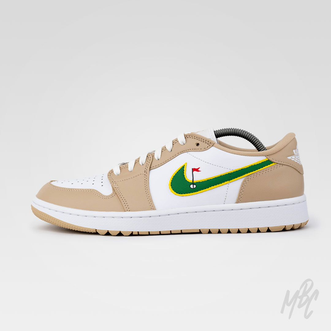 Clean on the Green 2.0 - Jordan 1 Low Golf Custom