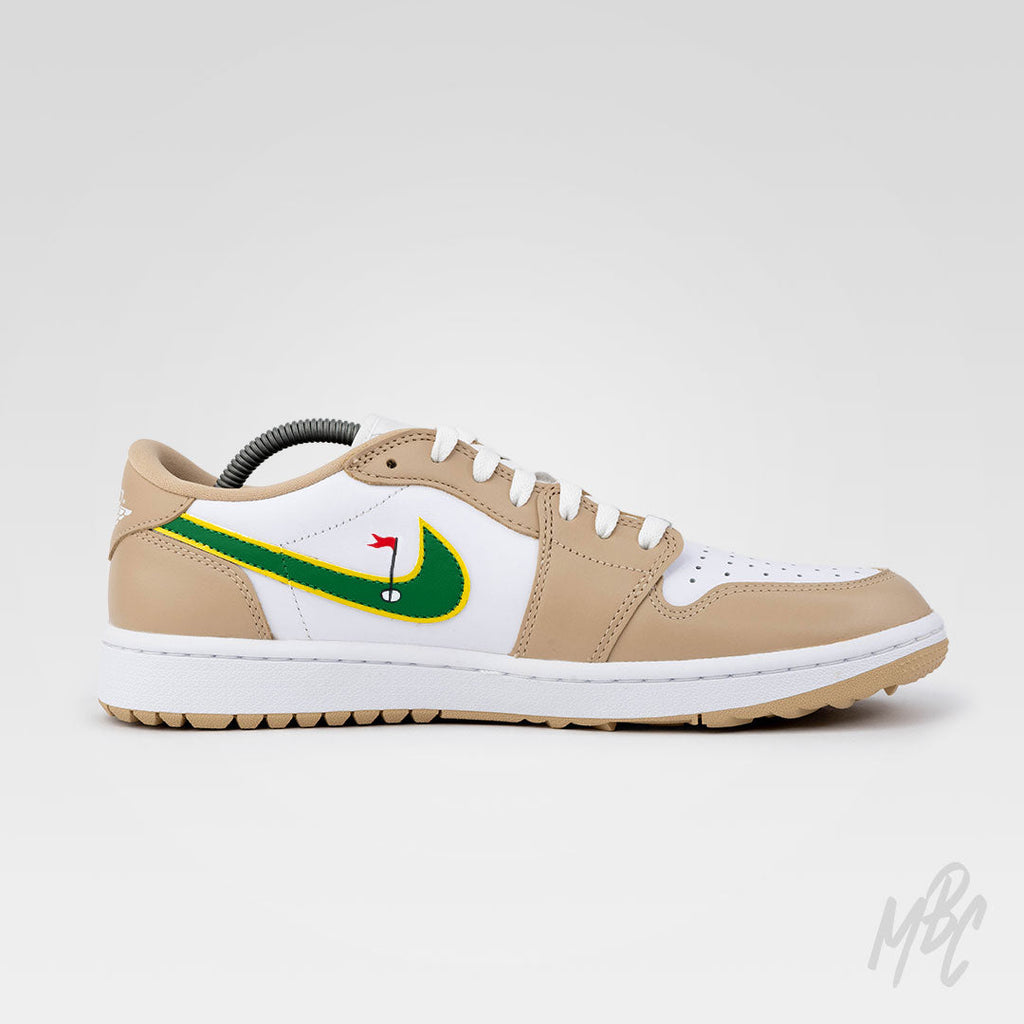 Clean on the Green 2.0 - Jordan 1 Low Golf Custom