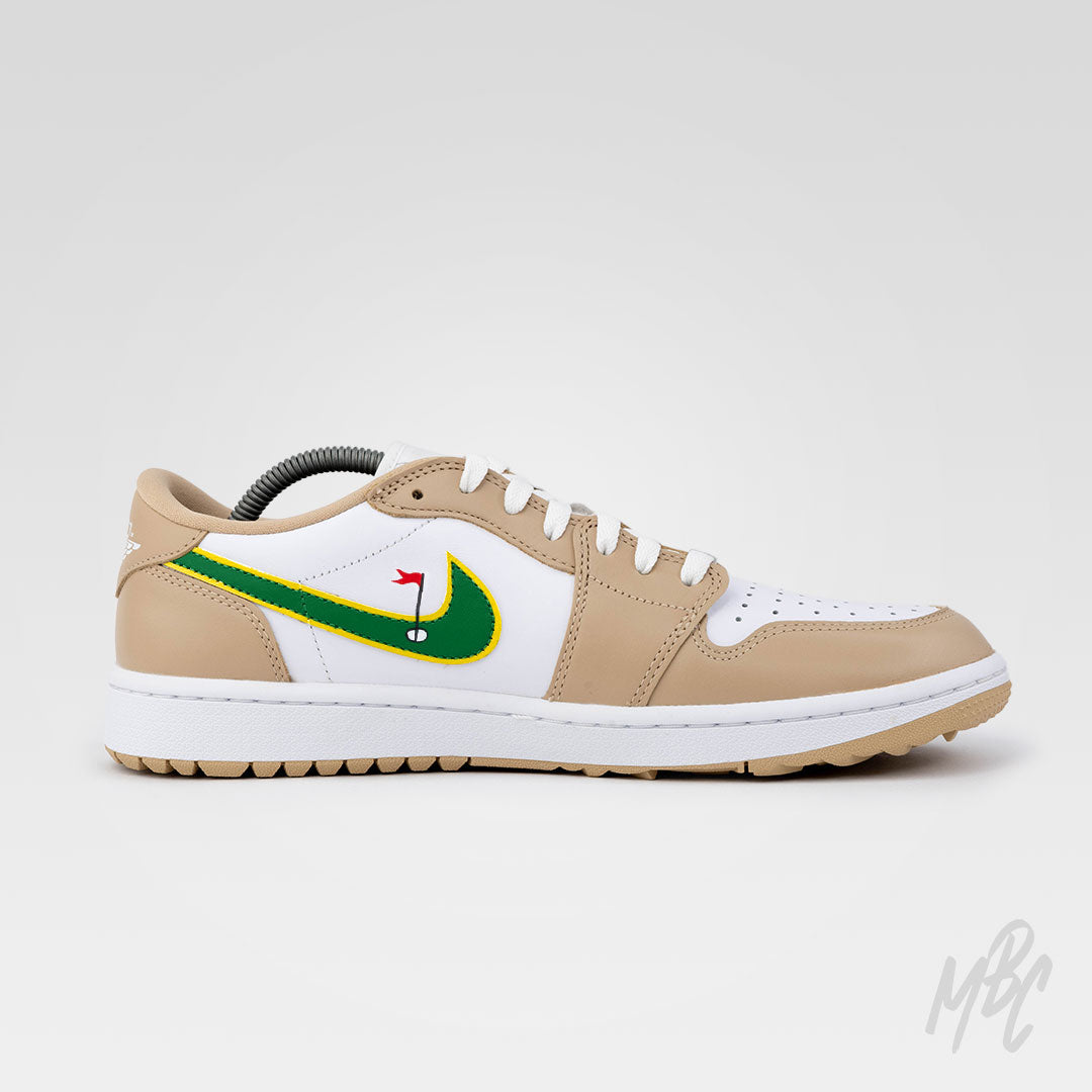 Clean on the Green 2.0 - Jordan 1 Low Golf Custom