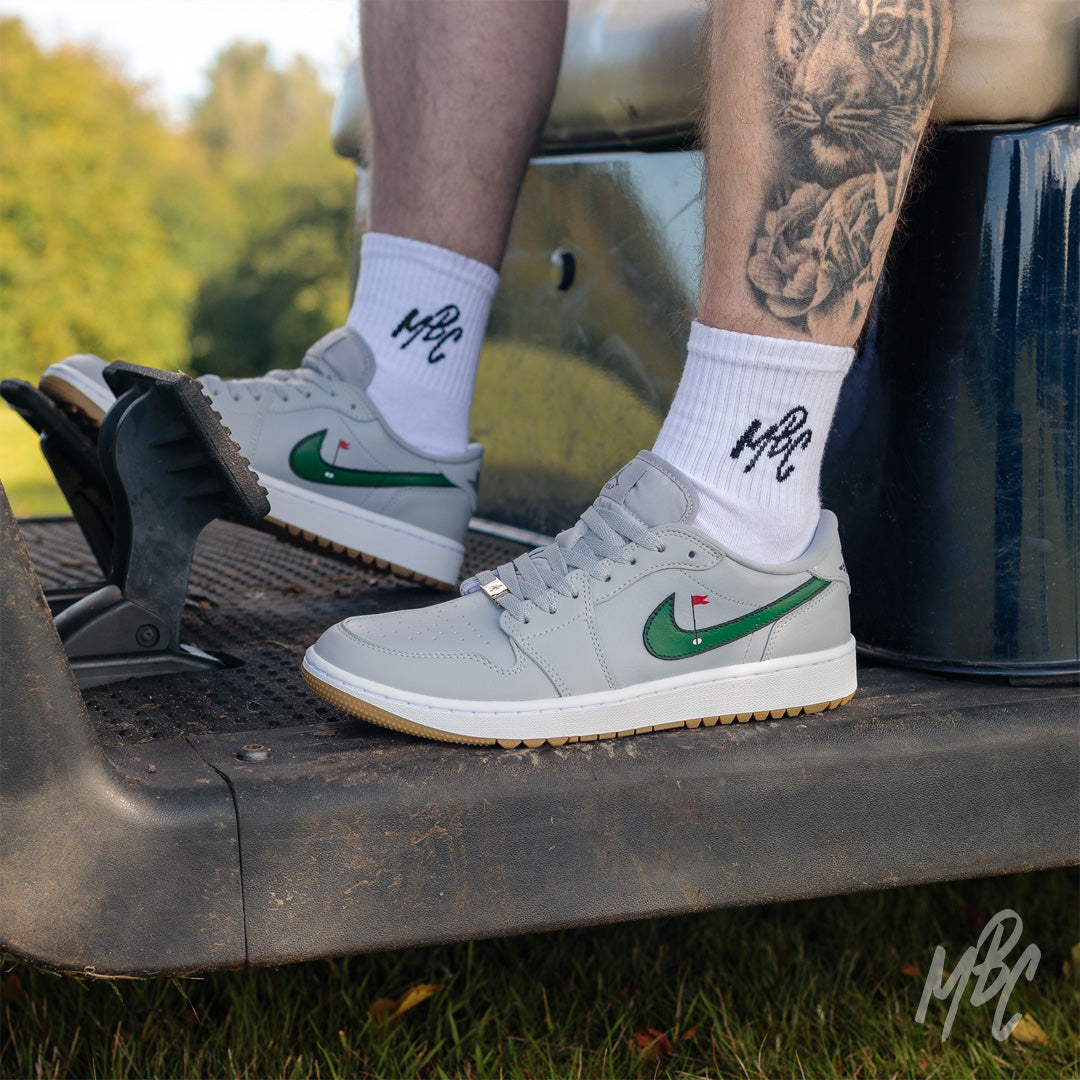 Clean on the Green - Jordan 1 Low Golf Custom